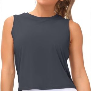 The Gym People Silk Quick Dry Workout Top Large